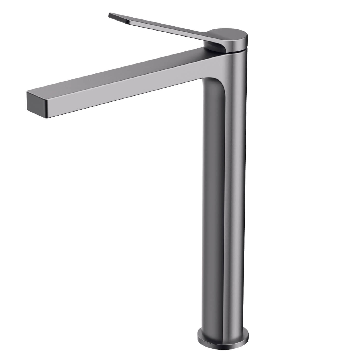 BT.RT6500GR Ritmo Uzun Lavabo Armatürü Metalik Gri 100