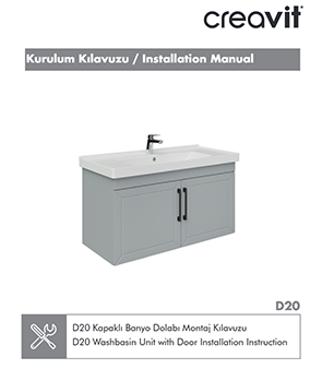 D20 Lavabo Dolabı Montaj Kılavuzu