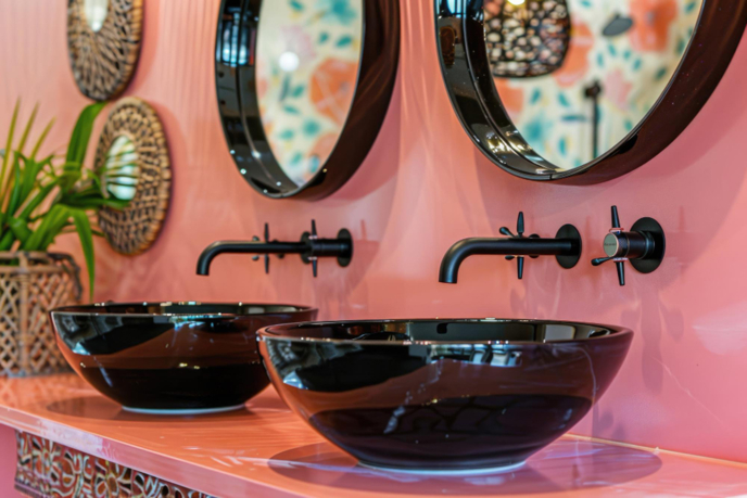 Asil siyah lavabolar